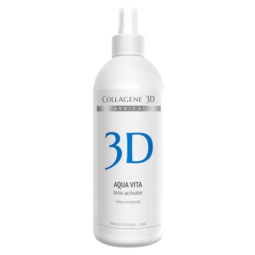 Купить Medical Collagene 3D тоник-активатор для лица Professional line aqua vita 500 мл