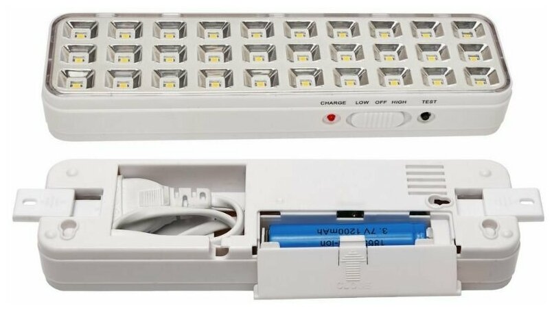 Светильник аварийного освещения KL-30 (непостоянного действия) 30 светодиодов 220В (6 часов)