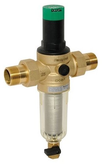 фото Фильтр самопромывной с редуктором давления HONEYWELL(BRAUKMANN) для холодной воды