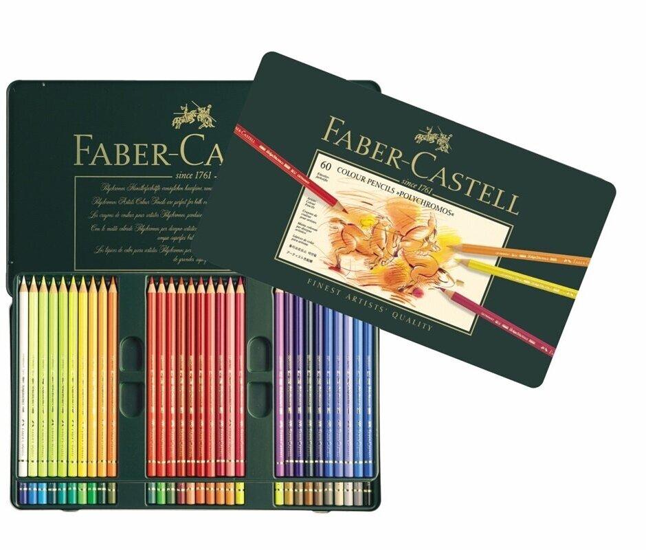 Цветные карандаши Faber Castell Набор карандашей 60 цветов Faber-Castell Polychromos