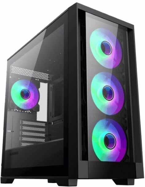 Корпус microATX GameMax DEFENDER TG Без БП чёрный