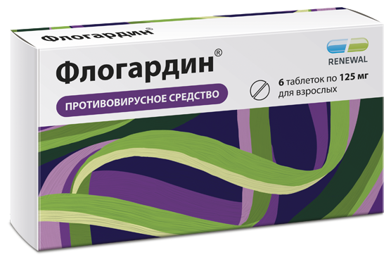 Флогардин таб. п/о плен., 125 мг, 6 шт.