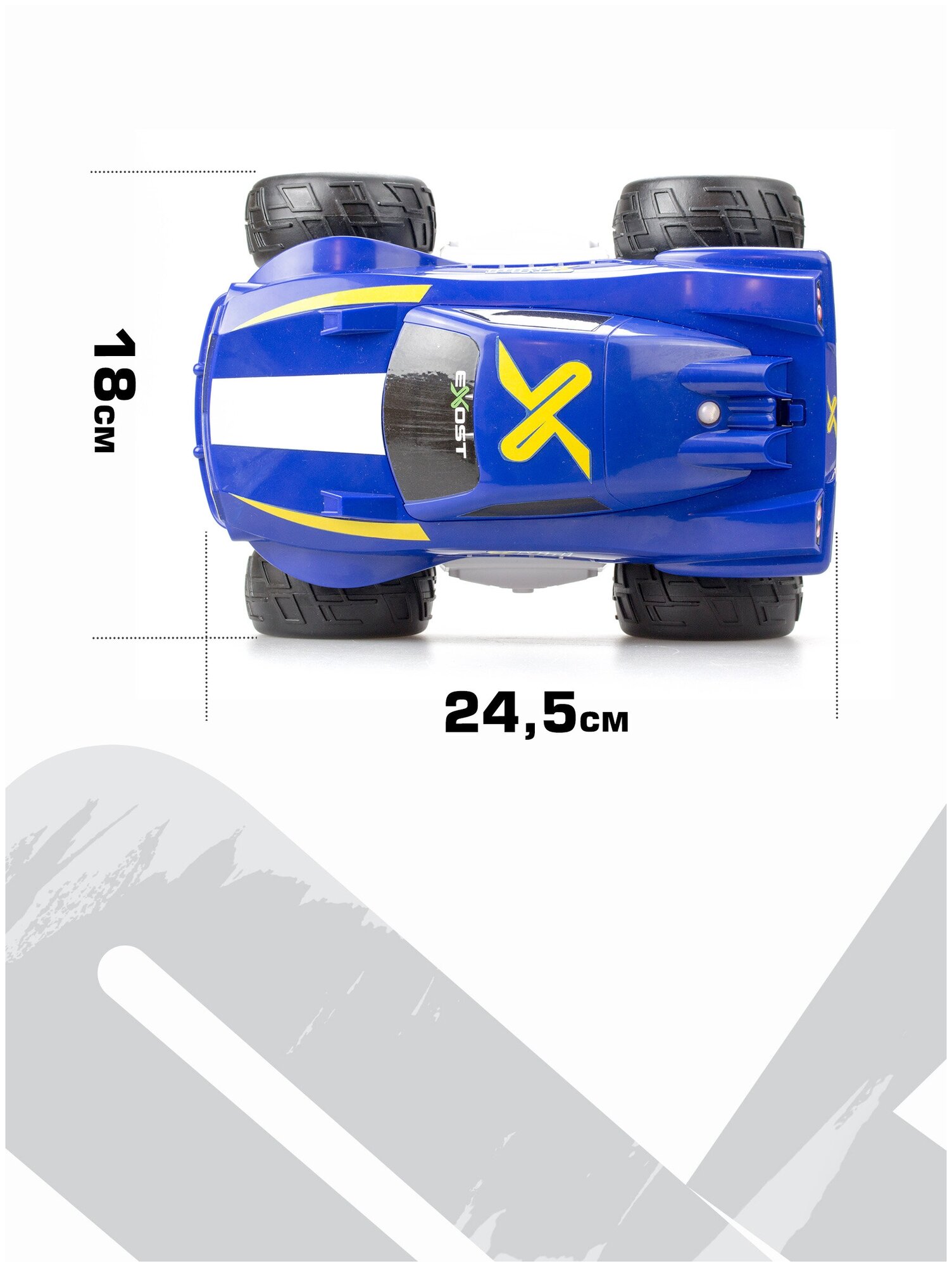 Машинка-амфибия на радиоуправлении Silverlit Mini Aqua Jet, 1:18, синий (20252) - фото №5