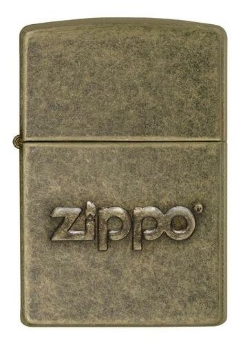 Зажигалка ZIPPO Classic Antique Brass - фотография № 1