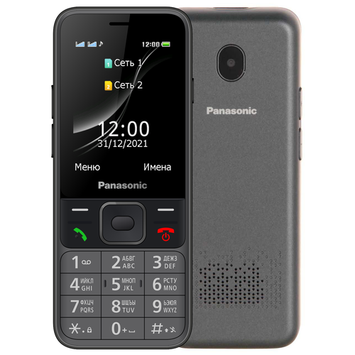 Телефон Panasonic KX-TF200, 2 micro SIM, серый