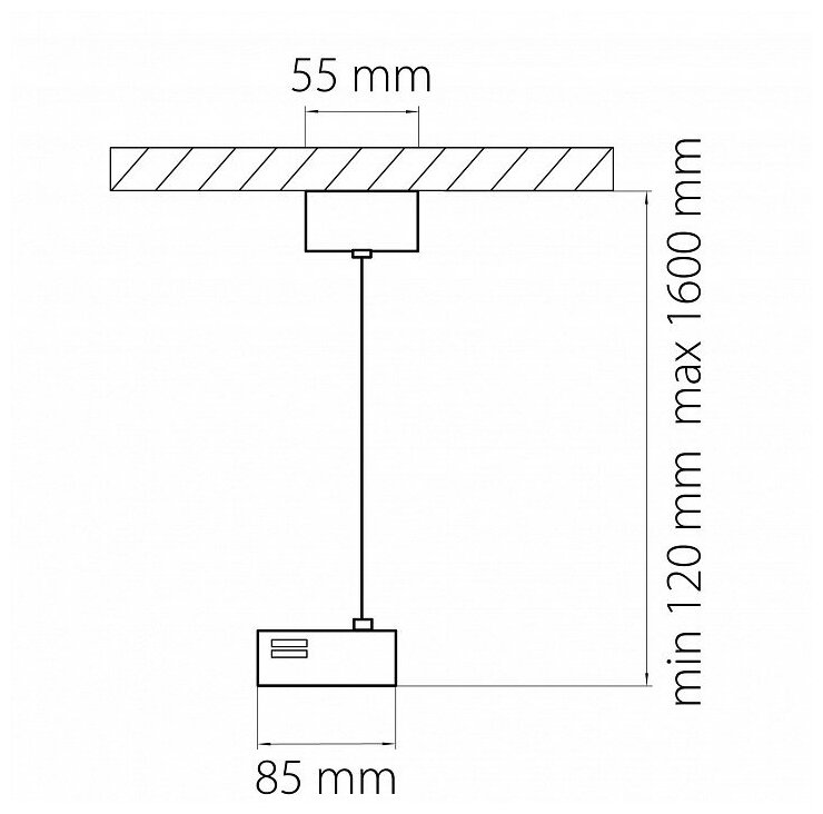 Подвес для трека Lightstar Barra 502197