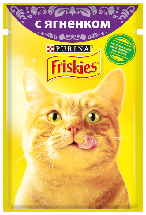 Friskies Паучи Кусочки в подливе с Ягненком для кошек 12261837123839031247877312443571 0,085 кг 24813 (10 шт)