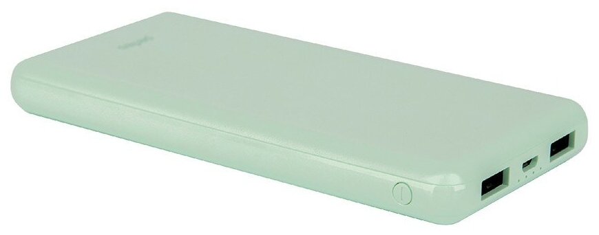 Perfeo Аксессуар Powerbank COLOR VIBE 10000 mah + Micro usb In Micro usb Out USB 1 А, 2.1A Mint PF D0165