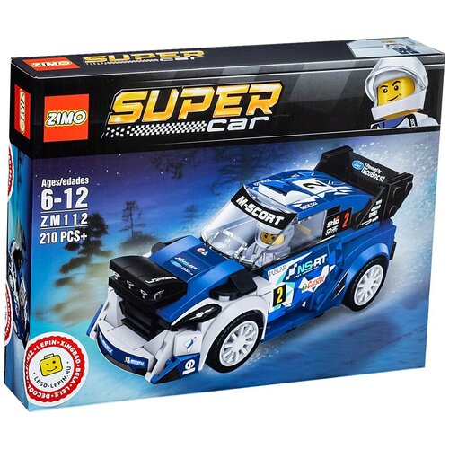 Конструктор China bricks zm112 Ford Fiesta M-Sport WRC, из серии Машины, Спид чемпионс