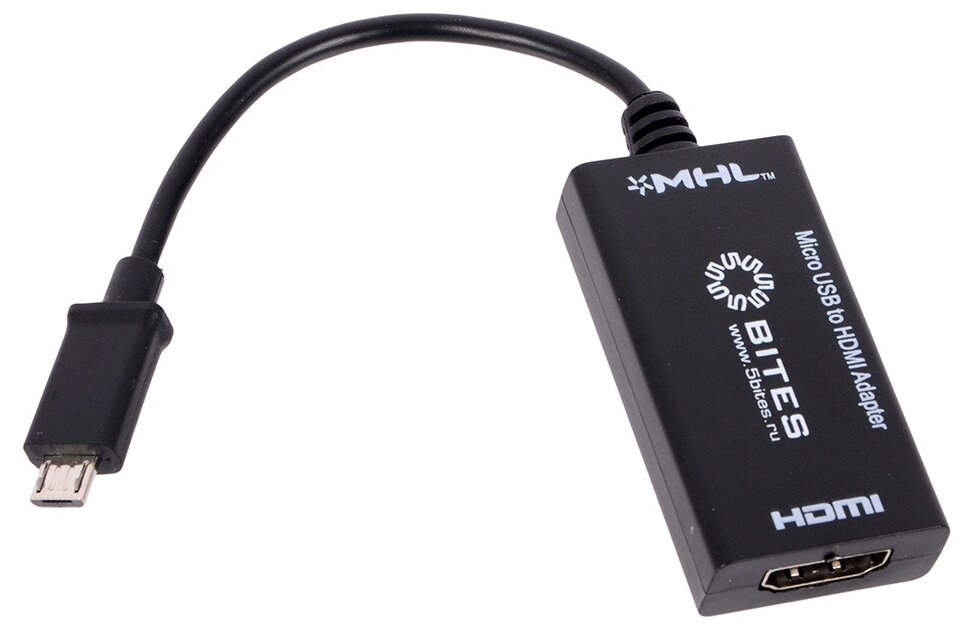 переходник microUSB-HDMI, MHL-кабель 5bites - фото №1