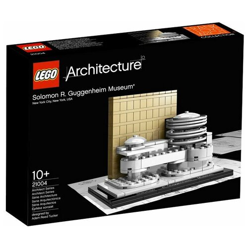 lego® architecture 21035 музей соломона р гуггенхайма® Конструктор LEGO Architecture 21004 Музей Соломона Гуггенхайма, 208 дет.