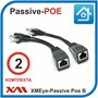 Passive Poe инжектор XMEye-Passive Set-02 (Черный) Комплект для двух камер видеонаблюдения.