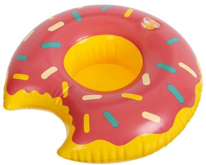 Игрушка надувная-подставка "Пончик", 20 см, цвета микс, 1 шт.