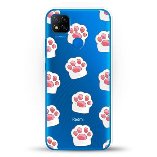 фото Силиконовый чехол лапки на xiaomi redmi 9c andy & paul