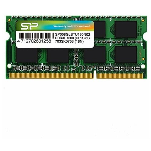 Модуль памяти SO-DDR3L 8Gb 1600MHz Silicon Power SP008GLSTU160N02 1.35V