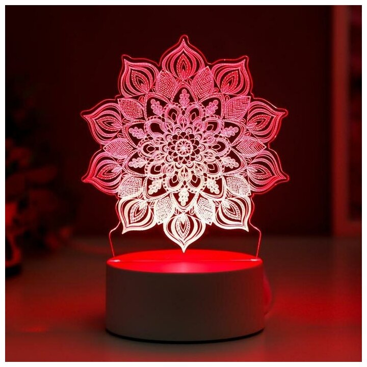 3D-лампа RISALUX Сандала 5074810, цвет арматуры: белый - фотография № 3