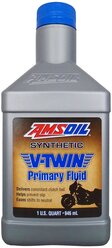 Масло трансмиссионное AMSOIL V-Twin Primary Fluid, 0.946 л
