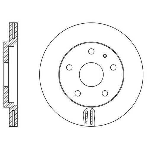 Диск Тормозной Volkswagen Golf 1.6 2005 - 2013 Skoda Octavia 1.6 2000 - 2010 Volkswagen Golf 1.6 2 FIT арт. fr0193v