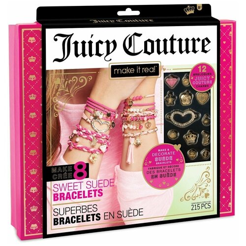 Набор для создания браслетов Juicy Couture make it fashion 257 деталей. Бижутерия для девочек, подарок для девочки.