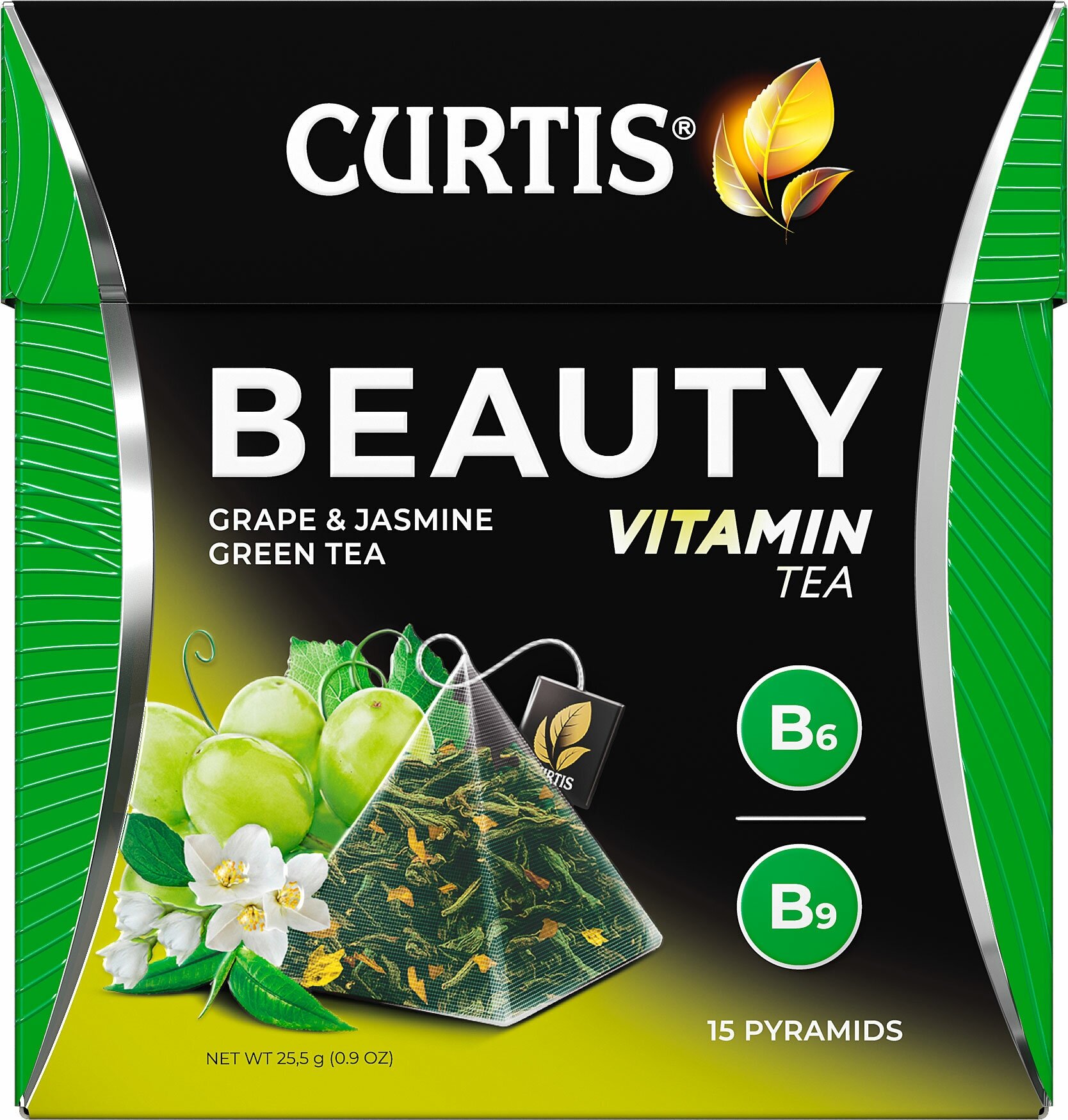 Чай зеленый Curtis Beauty Виноград и Зеленый чай 15*1.7г Май-Фудс - фото №12