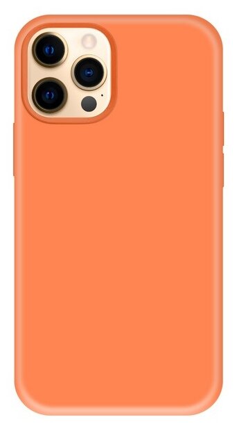 Krutoff / Чехол-накладка Krutoff Silicone Case для iPhone 12 Pro Max (orange) 2