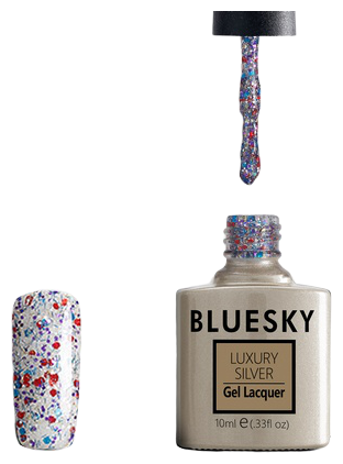 Bluesky, Гель-лак Luxury Silver №513