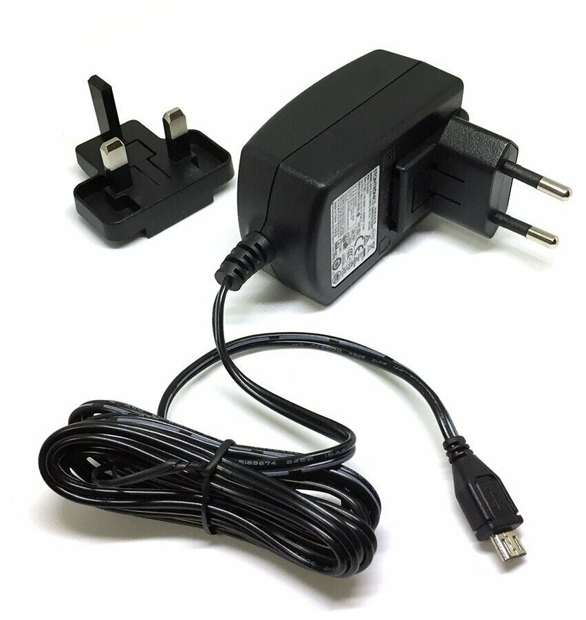Блок питанияRaspberryOfficial Power Supply Retail, Black, 5.1V, 2.5A, Cable 1.5 m, Micro USB-Boutput