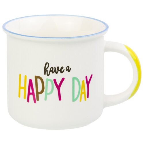 фото Кружка 400 мл 12*9,5*8,5 см "have a happy day" new bone china elan gallery