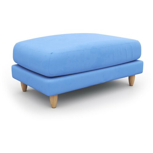 Банкетка Soft Element Корс-2 с мягким сидением, в прихожую, в спальню, велюр, голубой, стиль современный лофт