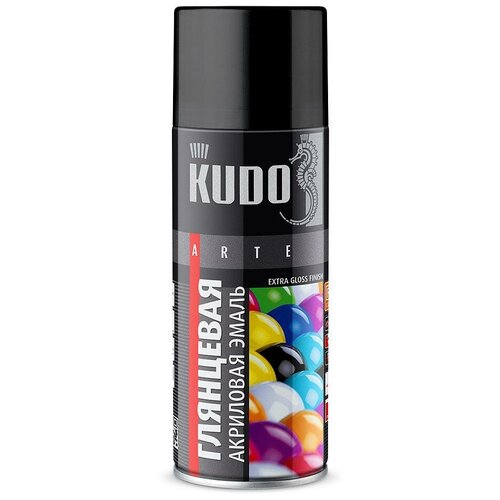 жидкая резина kudo ku 5502 черный 520мл Краска аэрозольная Kudo RAL1001 бежевая акриловая высокоглянцевая 520 мл KUDO KU-A1001 | цена за 1 шт