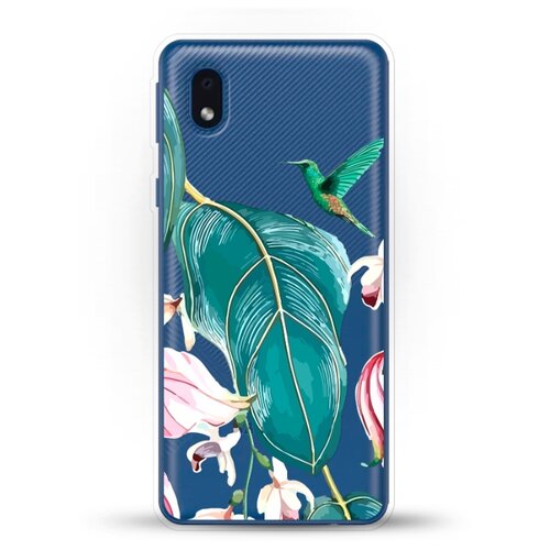 фото Силиконовый чехол колибри на samsung galaxy a01 core andy & paul