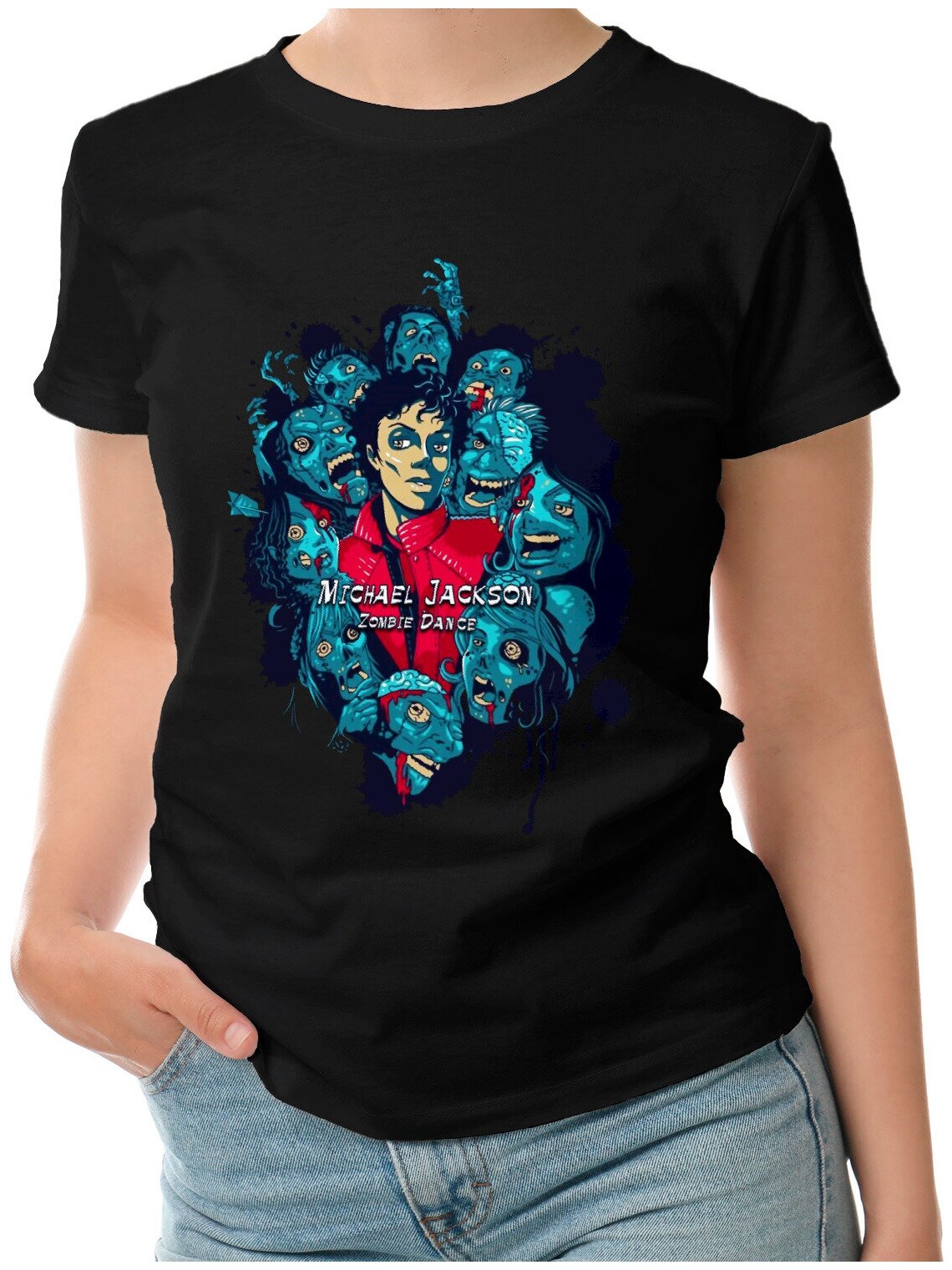 Женская футболка «Майкл джексон - зомби 