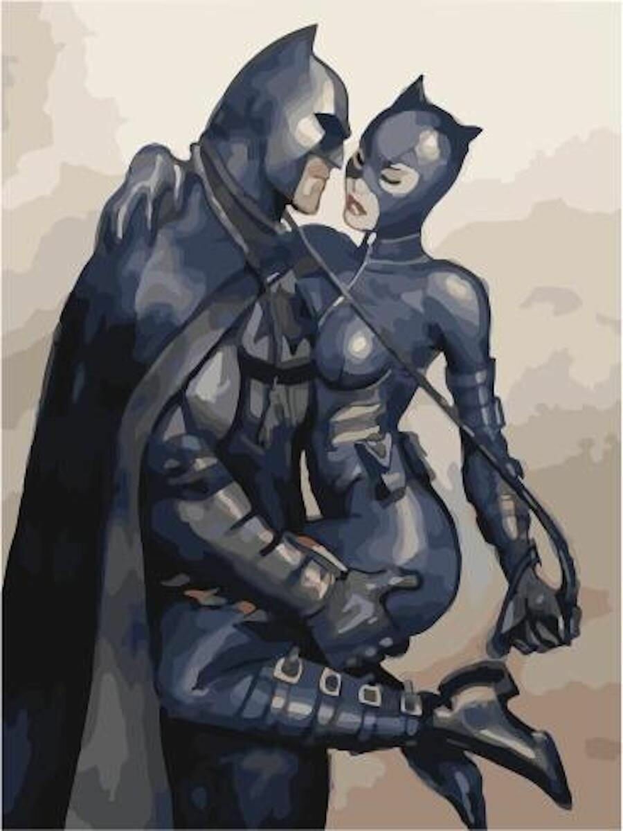 Картина по номерам Бэтмен и его любовь 40х50 см Hobby Home