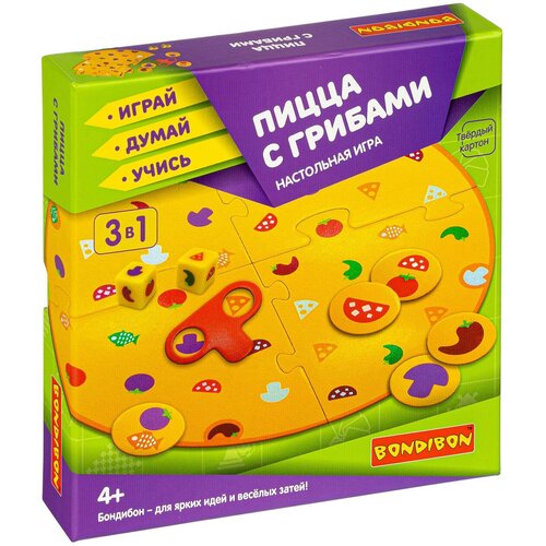 Настольная игра BONDIBON Пицца с грибами настольная игра за грибами