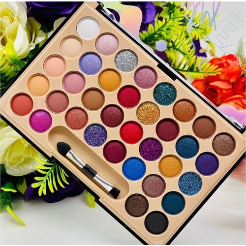 Яркие тени Swvencool, 36 оттенков