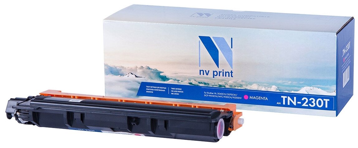 Картридж NV Print TN-230T Magenta для Brother, 1400 стр, пурпурный