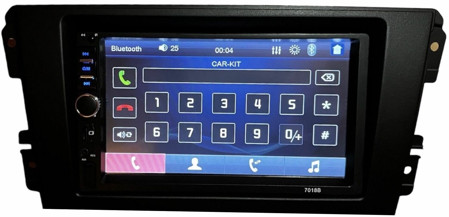 Bluetooth 2din магнитола для Datsun on-do, mi-do с переходной рамкой 7018b