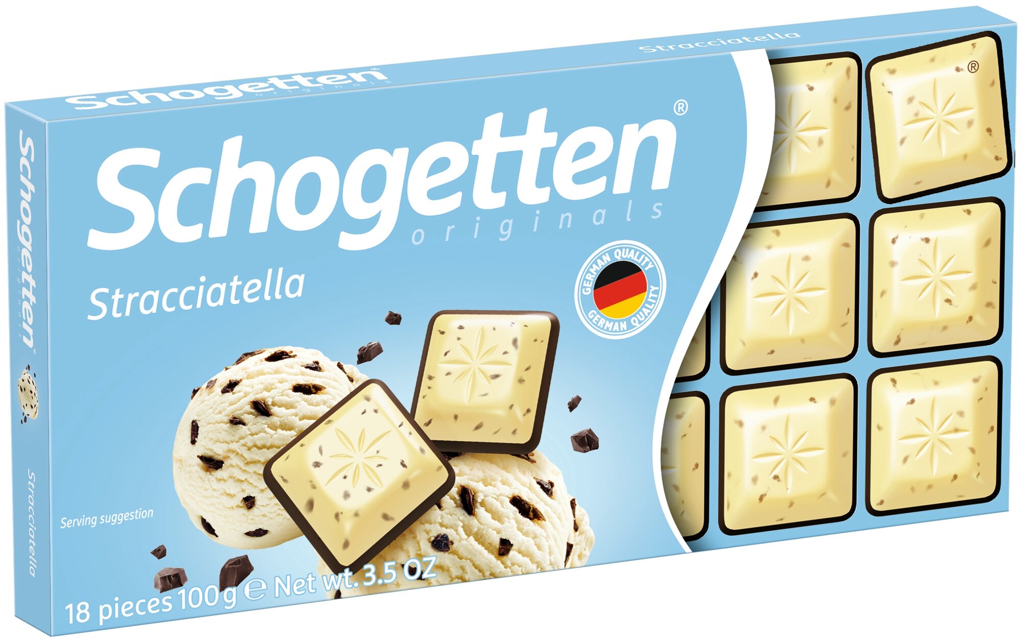 Шоколад Schogetten Stracciatella 100 гр