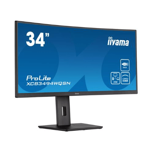 IIYAMA Монитор LCD 34" UWQHD IPS, 3440 x 1440, 300 cd/m, 0,4ms, HDMI, DisplayPort, Speakers, USB-HUB 2x 3.0