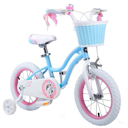 фото Детский велосипед royal baby rb16g-1 stargirl steel 16 розовый/голубой (требует финальной сборки)