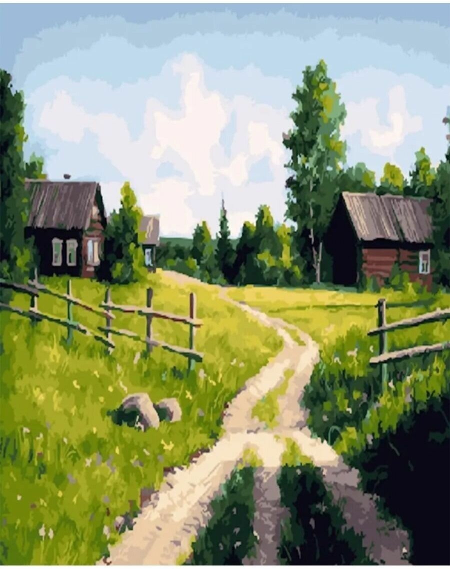 Картина по номерам 000 Art Hobby Home Дорожка в деревню 40*50