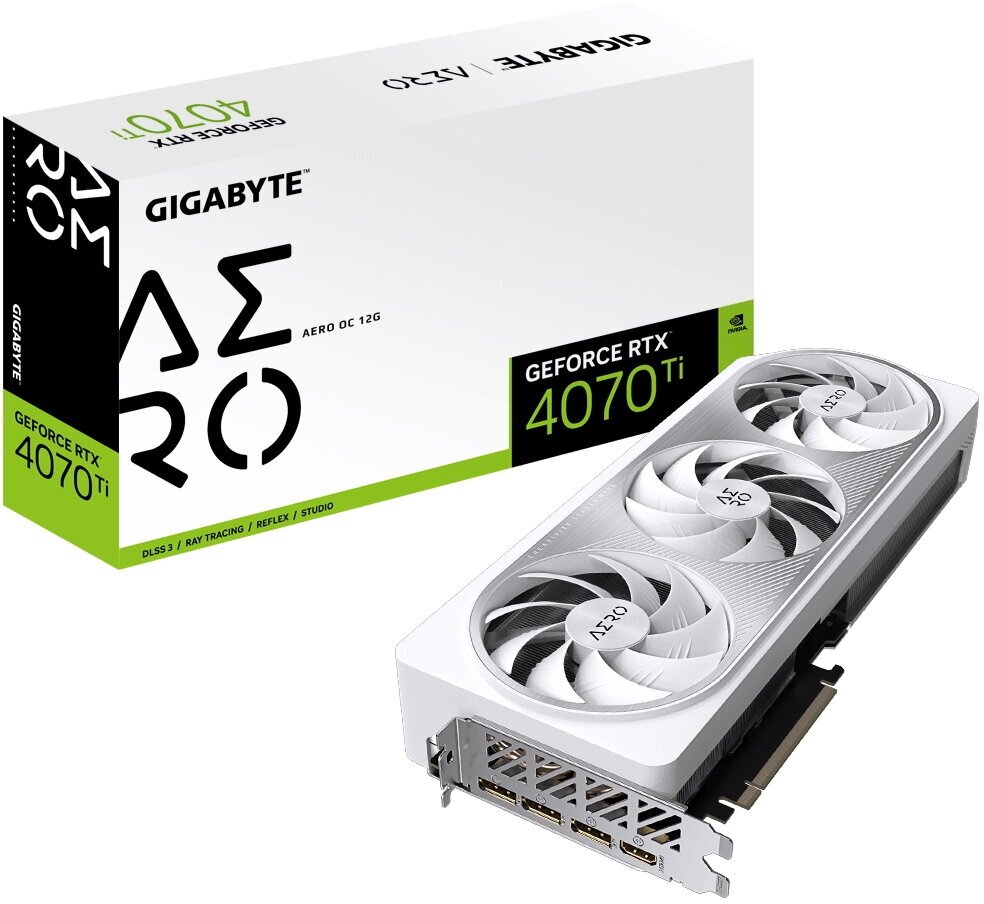 Видеокарта Gigabyte Eagle nVidia RTX 4070 Ti 12288 21000 192 RTL [GV-N407TAERO OCV2-12GD]