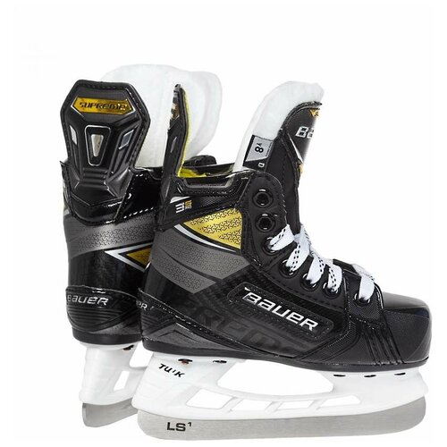 фото Детские хоккейные коньки bauer supreme 3s pro yth для мальчиков, черный р. 10.0 d