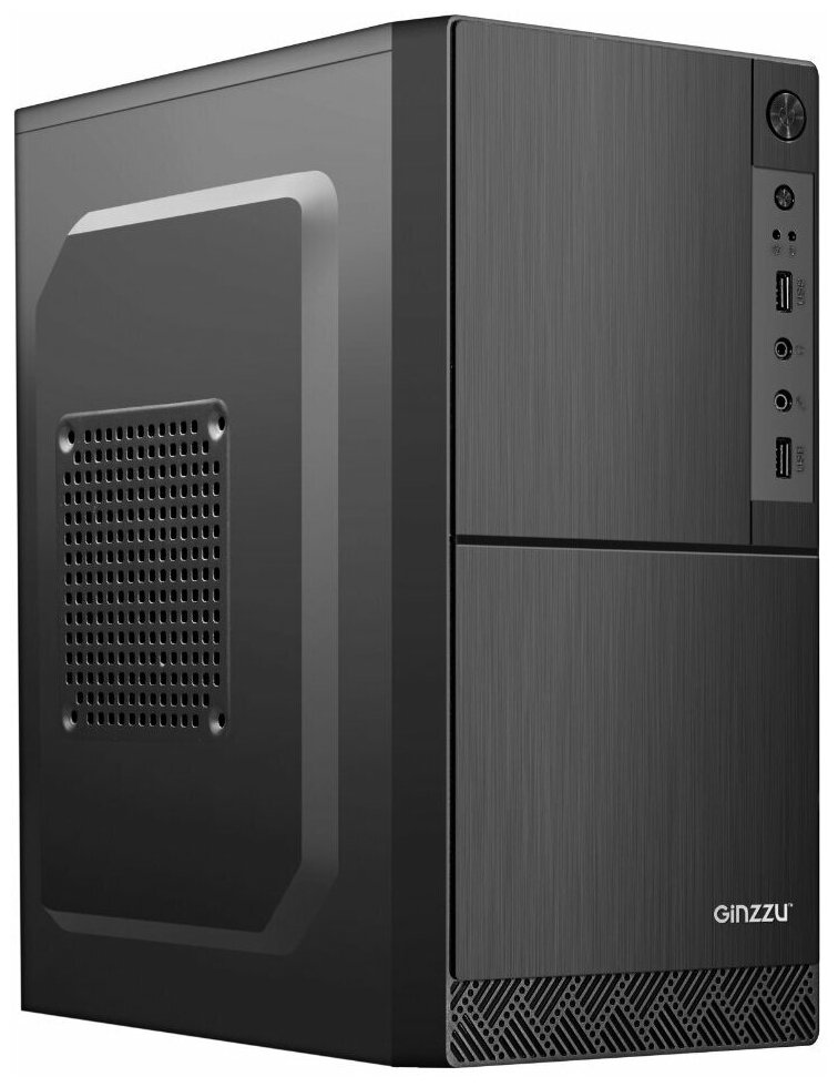 Корпус Ginzzu B190 2*USB 2.0, AU w/o PSU B190