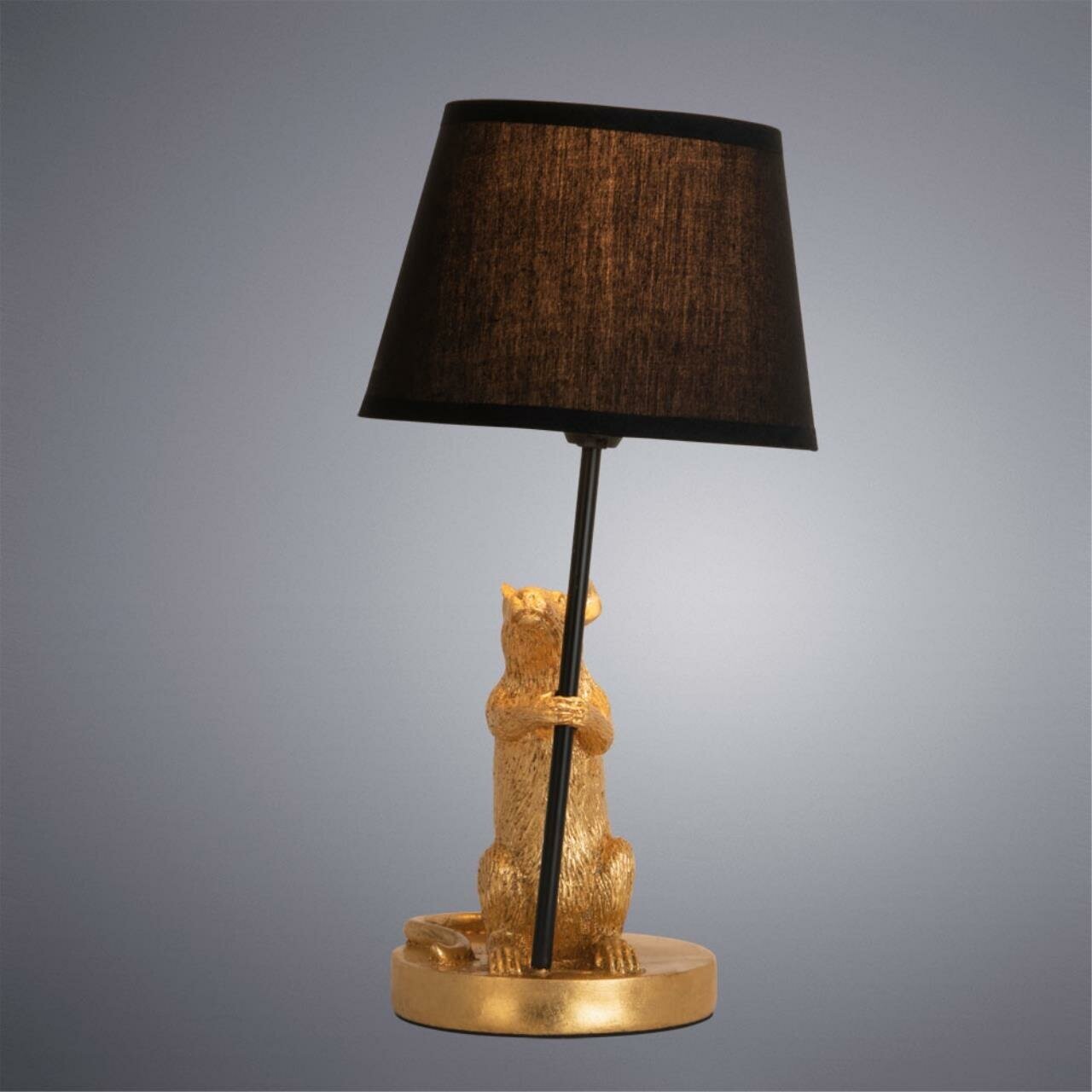 Лампа декоративная Arte Lamp Gustav A4420LT-1GO, E14, 40 Вт, черный - фотография № 7
