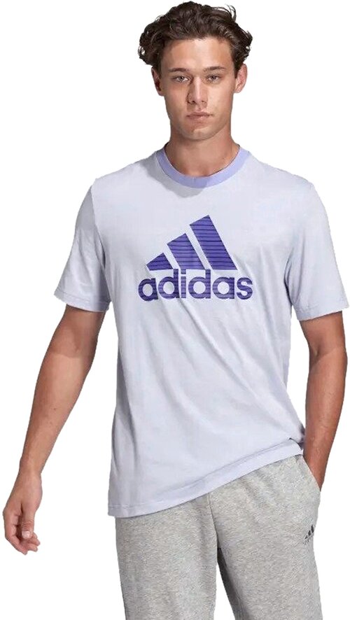 Футболка adidas Essentials Summer Pack Single-Dye Logo, размер S, фиолетовый