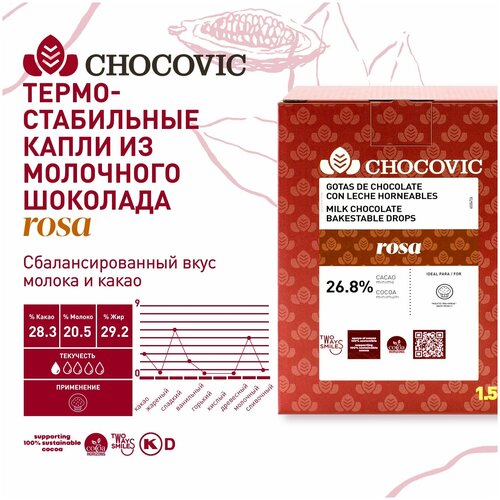 Шоколад молочный Rosa 26,8% какао