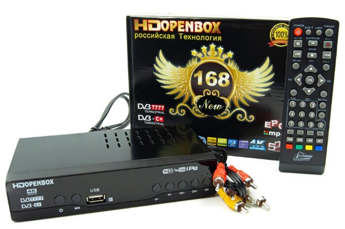 DVB-T2 ТВ приставка HDOPENBOX 168 T777/C+