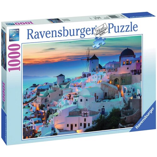 Пазл Ravensburger Вечерний Санторини (19611), 1000 дет. пазл ravensburger живописная ветряная мельница 1000 дет 15786