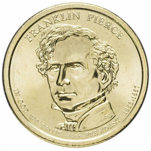 Монета 1 доллар Франклин Пирс, Президенты США D, 2010 г. в. клуб нумизмат монета доллар америки 1991 года серебро 38 летие окончания войны в корее d